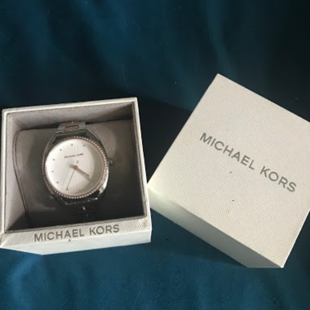 Michael Kors Watch for Women - Silver & Rose Gold